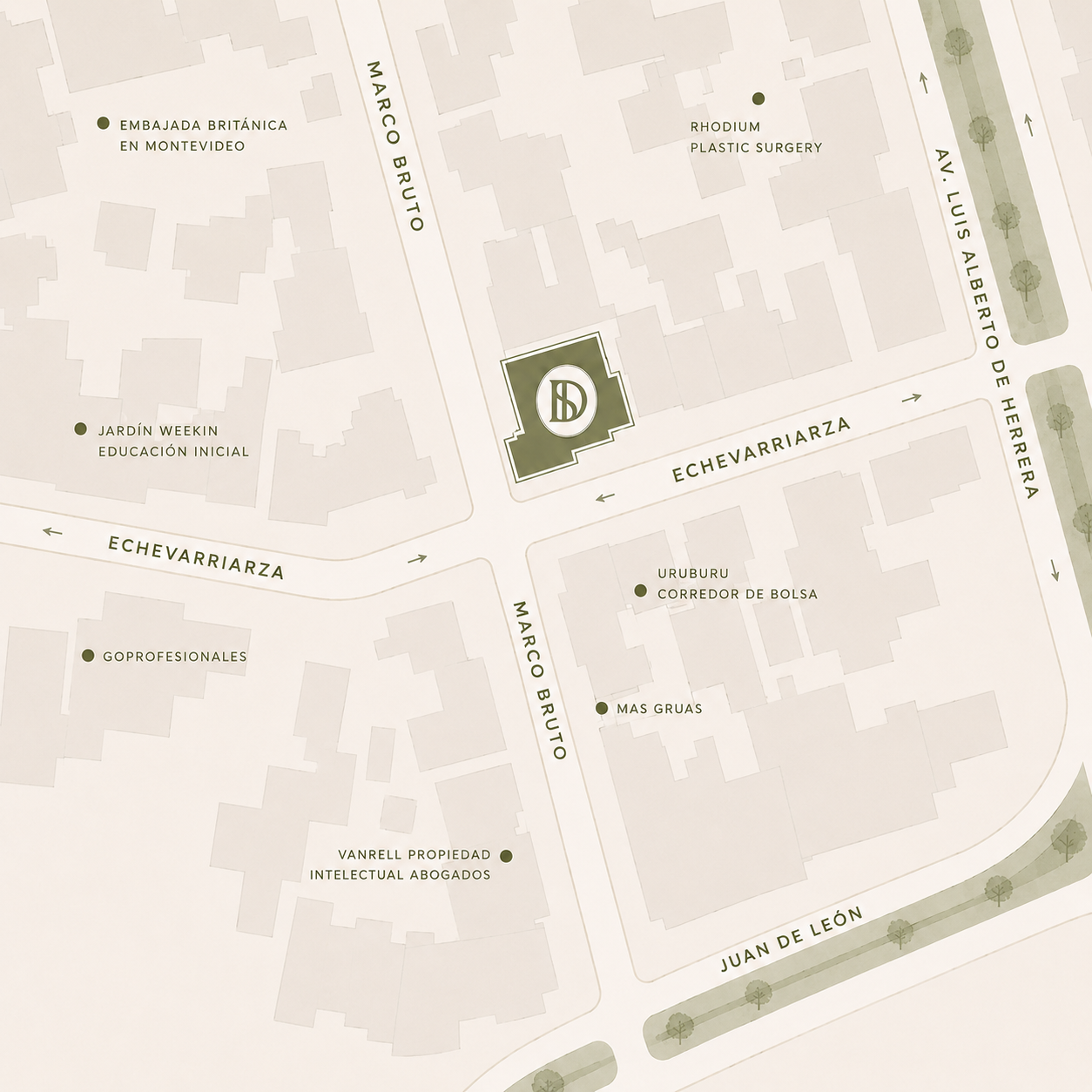 Mapa de la ubicación de Isidoro Residencia en Montevideo